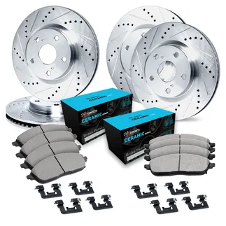 R1 Concepts WGWH2-31079 E- Line Series Rotor - D/S - Silver W/ Ceramic Pads & Hdw